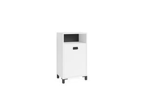 4251942250398 - Badezimmer Kommode WELLNESS Breite 42 cm weiß schwarz 4251942250398 - Badezimmer Kommode WELLNESS Breite 42 cm weiß schwarz