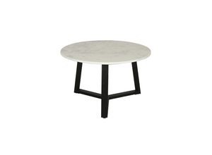 4251942257465 - Couchtisch CROSS Breite 75 cm Marmor weiß