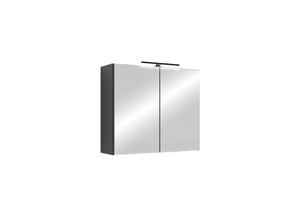 4251942258547 - Spiegelschrank SPREE Breite 70 cm anthrazit LED Beleuchtung