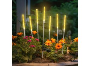 4251966216394 - Led Solarleuchte 2er Set Solarleuchten Garten led Solar Schilf Gartenleuchten Warmweiß Blasenförmig Wasserdicht für Außen Balkon 2 Modi mit