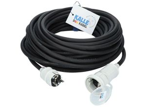 4251967702612 - Kalle Das Kabel - Kalle Verlängerungskabel Schuko Colour 25mm² weiß IP44 50 Meter