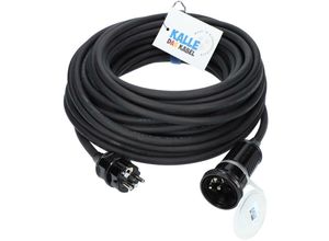 4251967702759 - Kalle Das Kabel - Kalle Verlängerungskabel Schuko Colour 25mm² schwarz IP44 15 Meter