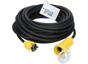 4251967703015 - Kalle Das Kabel - Kalle Verlängerungskabel Schuko Colour 25mm² gelb IP44 50 Meter