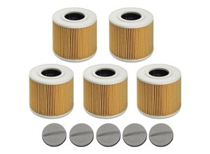 4251970357618 - Trade-shop - 5x Patronen-Filter inkl Verschlussschraube für Kärcher nt 48 1 te Professional 1428-6170 nt 27 1 Advanced 1428-5110