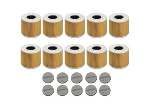 4251970357717 - Trade-shop - 10x Patronen-Filter inkl Verschlussschraube für Kärcher nt 48 1 te Professional 1428-6170 nt 27 1 Advanced 1428-5110