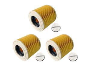 4251970361622 - Trade-shop - 3x Patronen-Filter für Kärcher A2504 A2524PT A2534PT A2554Me A2574Me A2574PT A2604 A2654Me A2656X Plus A2674PT Plus A2675 A2676X pt Plus