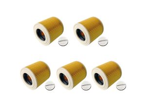 4251970361684 - Trade-shop - 5x Patronen-Filter inkl Verschlussschraube für Kärcher wd 3250 wd 3300 m wd 3320 m wd 3370 m wd 3500 p wd 3600 mp wd 3800 m