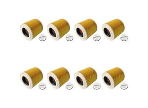 4251970361813 - 8x Trade-shop Patronen-Filter inkl Verschlussschraube für Kärcher wd 2200 wd 2240 wd 2250 wd 2400 m wd 2500 m wd 3 wd 3 Battery   Premium   Set