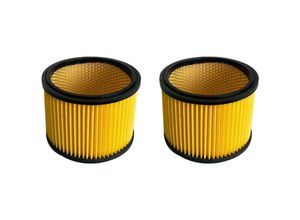 4251970385710 - 2x Trade-shop Rund-Filter   Falten-Filter   Patronen-Filter Ersatz für Einhell te-vc 36 30 Li S-Solo ypl 1400 30 Nasssauger Trockensauger Staubsauger