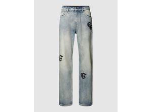 4251970491268 - Straight Fit Jeans mit Label-Stitchings