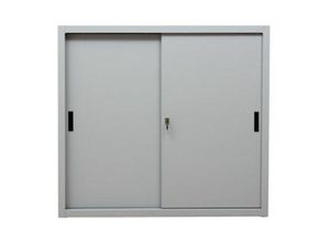 4251975404850 - Proregal-betriebsausstattung Für Profis - proregal Schiebetürenschrank Ant 3 Ordernhöhen HxBxT 109x120x45cm Grau - Grau