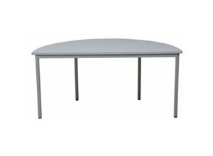 4251975406434 - Proregal-betriebsausstattung Für Profis - proregal Bürotisch Wolf Halbkreis HxBxT 75x140x70cm Grau - Grau