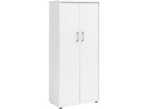 4251975417478 - Möbelpartner - Aktenschrank Tiger Large HxBxT 147x65x34cm 4 Fächern & 2 Flügeltüren Weiß - Weiß