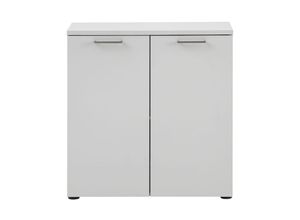 4251975417997 - Möbelpartner - Aktenschrank Hippo Small HxBxT 84x80x41cm 2 Fächern & 2 Flügeltüren Leichtgrau - Hellgrau