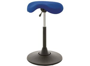 4251975423868 - Multibeweglicher Drehhocker Atlanta Sitzhöhe 51-70cm Ø 40cm Tragfähigkeit 110kg Kunstleder-Sitz & Kunststoff-Tellerfuß Atollblau - Blau