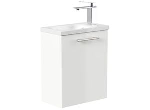 4251982674116 - POSSEIK Waschbecken mit Unterschrank PIENI SLIMLINE weiß glanz 400 x 220 x 493 cm