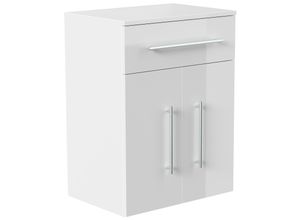 4251982674574 - POSSEIK Bad-Hängeschrank LEVANA XL weiß glanz 530 x 366 x 705 cm