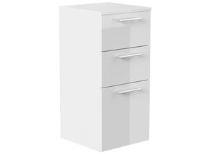 4251982674635 - Midischrank 75 cm weiss hochglanz