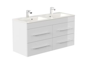 4251982674758 - POSSEIK Waschbecken mit Unterschrank HOMELINE 120 weiß glanz 1200 x 460 x 618 cm
