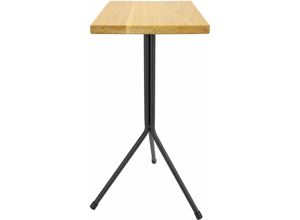 4251986202209 - Natural Goods Berlin - Tischgestell tripod Dreifuß Beistelltisch Pflanzenständer Beistelltisch Haarnadeldesign 12mm Rundstab - Schwarz H43cm