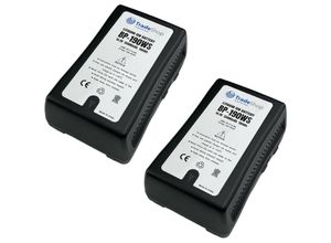 4251996310833 - 2x Trade-shop Li-Ion Akku V-Mount 144V 13400mAh 190Wh mit D-Tap usb Ausgang für Blackmagic ursa Mini Pro Mini 4K Godox VL300 VL200 VL150 swit BL-200