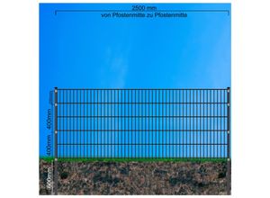 4252003904427 - Fa-Bausysteme Doppelstabzaun Anthrazit 6-5-6 Leiste 1030 mm 20 m