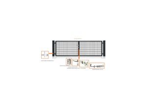 4252003966296 - Fa-Bausysteme Doppelflügeltor Anthrazit 5500 x 800 mm