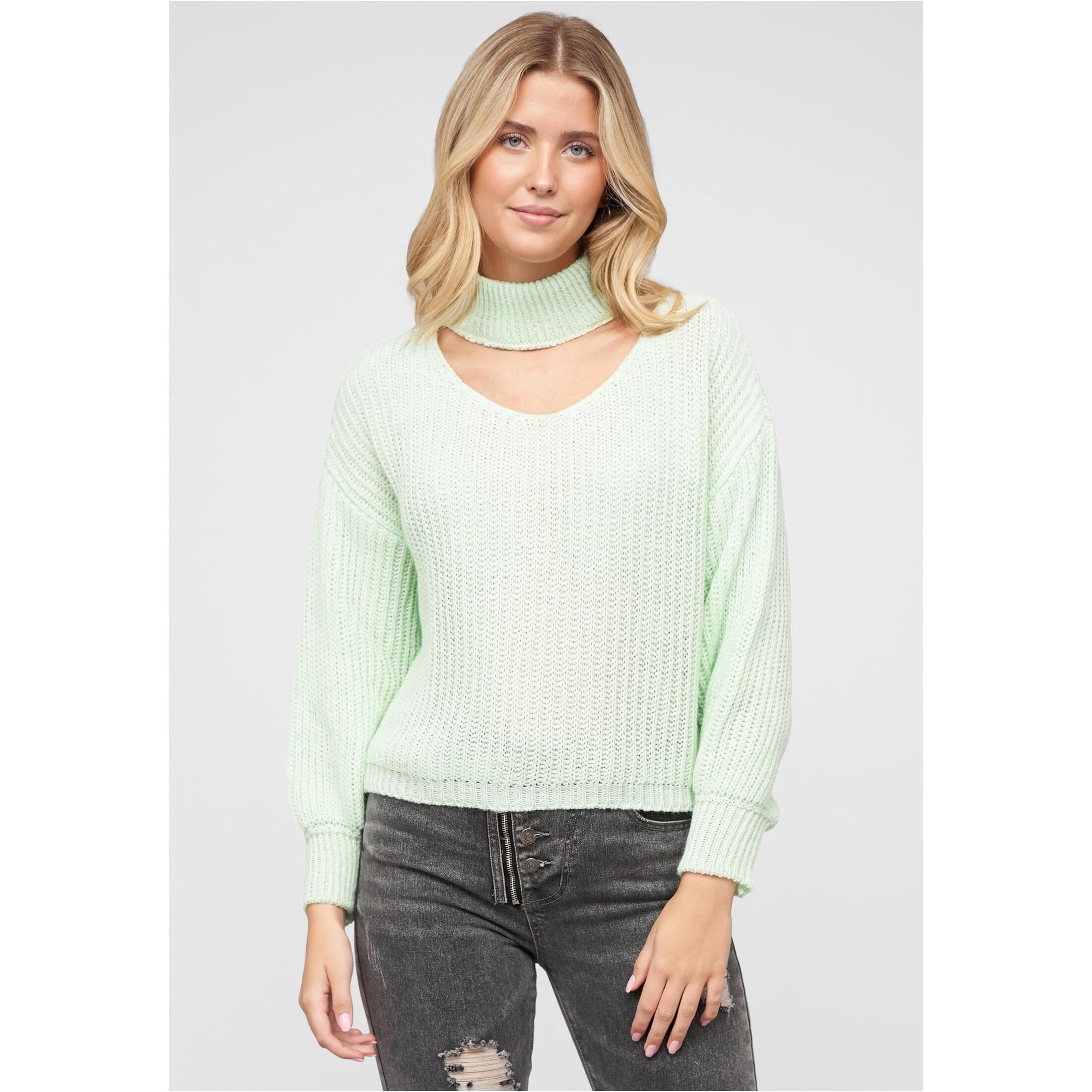 4252005404857 - Pullover mit Rollkragen und V-Ausschnitt für Damen Cloud5ive 4252005404857 - Pullover mit Rollkragen und V-Ausschnitt für Damen Cloud5ive