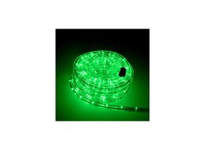 4252006150579 - Trade-shop - LED-Beleuchtung Licht-Schlauch Lichterkette 36 LED Meter für Balkon Terasse Garten Party Weihnachten Deko Grün 20m