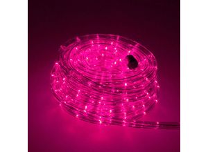 4252006151279 - LED-Beleuchtung Licht-Schlauch Lichterkette 36 LED Meter für Balkon Terasse Garten Party Weihnachten Deko Pink 40m