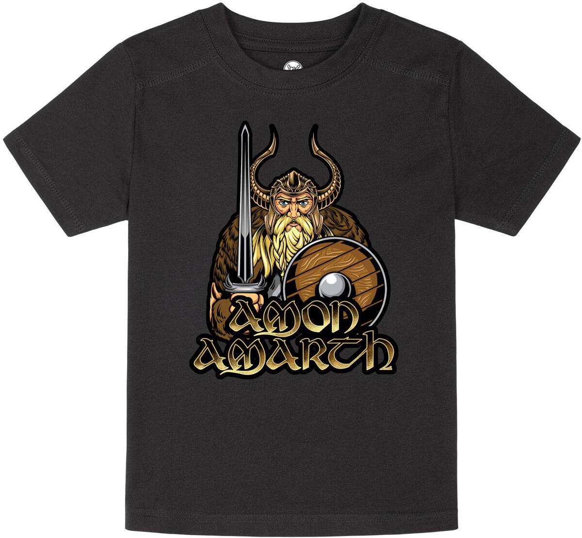 4252008907881 - Metal-Kids - Viking T-Shirt schwarz in 92