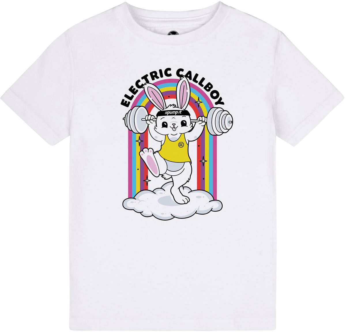 4252008910270 - Metal-Kids - Pump It Bunny T-Shirt weiß in 104