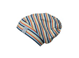 4252009428538 - PICKAPOOH - Strick-Beanie RAP geringelt in marine türkis grau Gr48