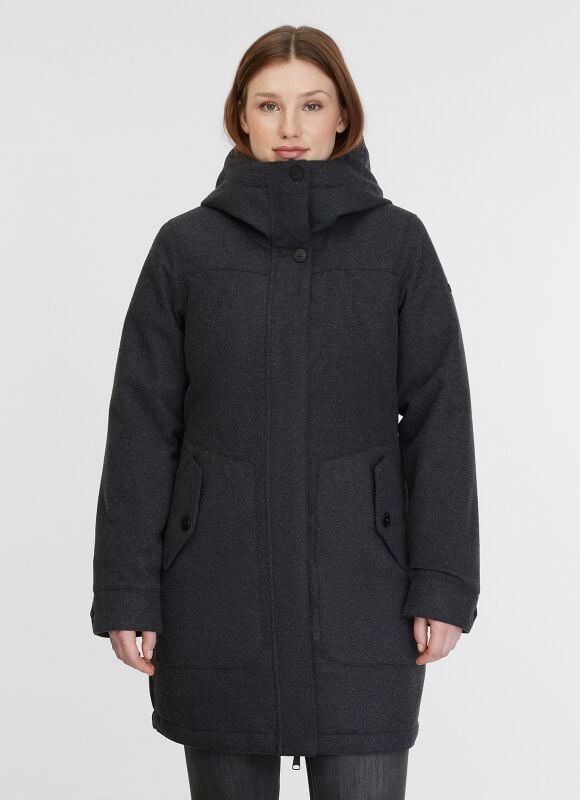 4252018462813 - JANNISA COAT Mantel dunkelgrau in M