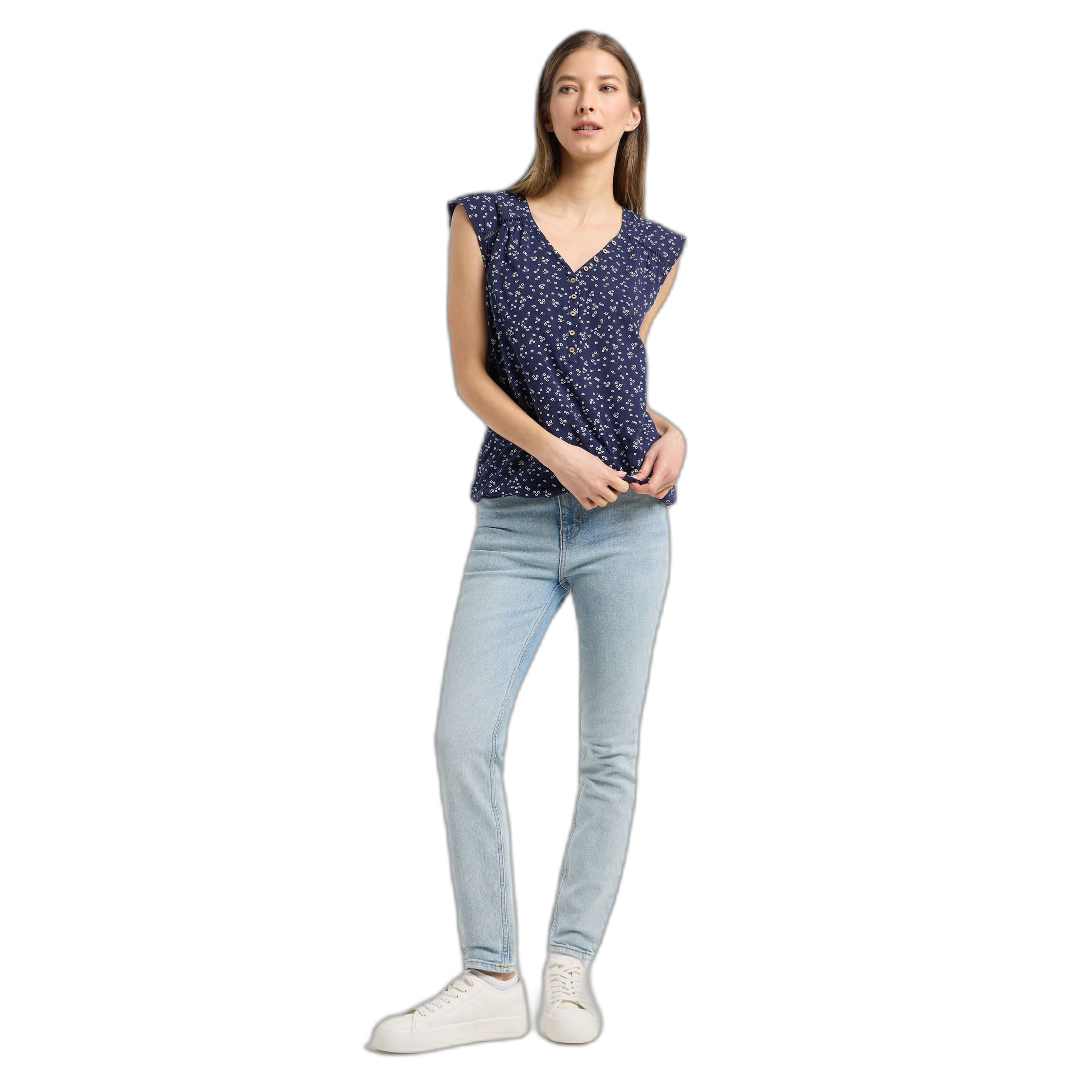 4252018556246 - Ärmellose Bluse Damen Saltty Print