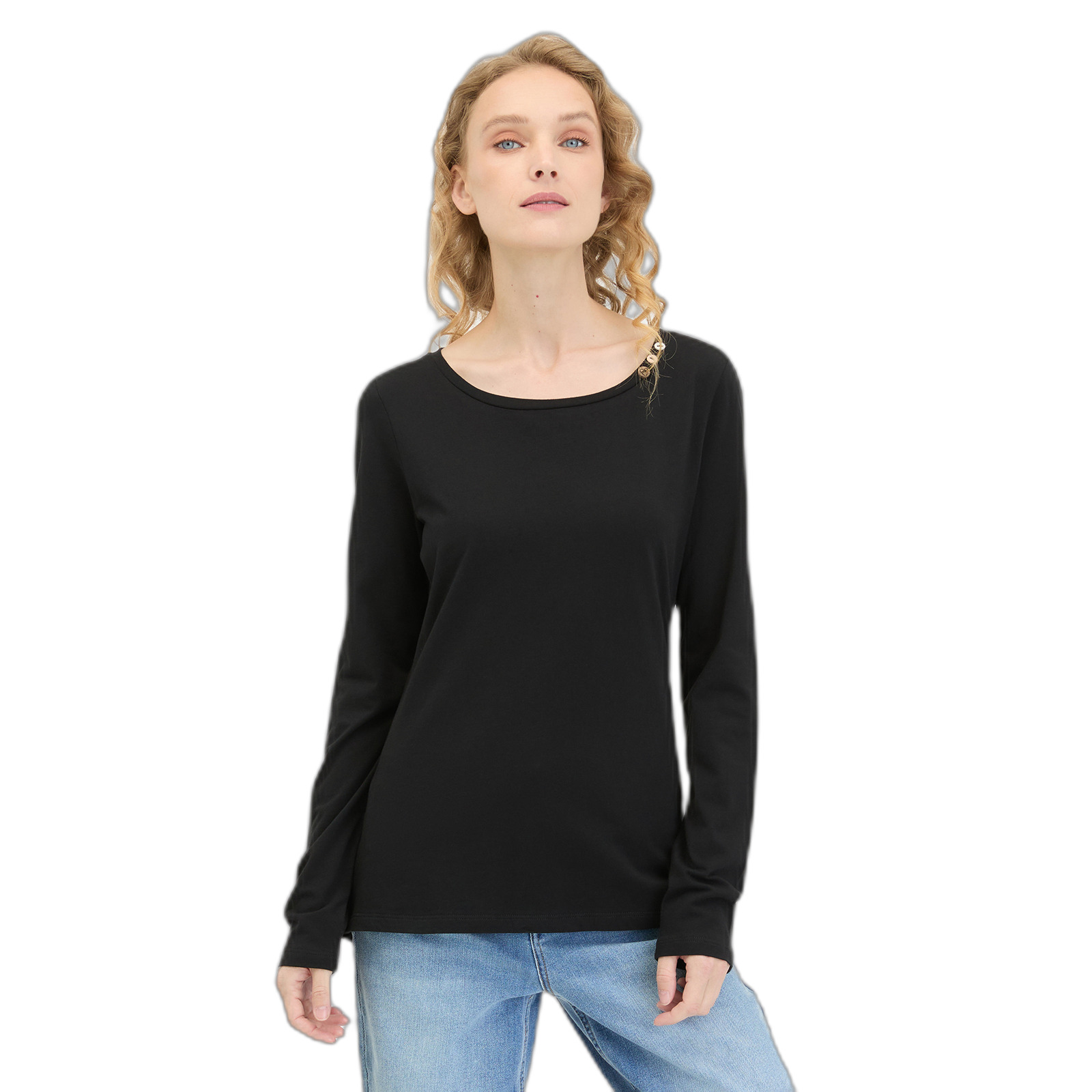 4252018565385 - T-shirt manches longues femme Fllorah Gots 4252018565385 - T-shirt manches longues femme Fllorah Gots