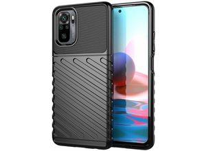 4252021300393 - Hybrid Armor Etui SchutzHülle Thunder Case Bumper Cover Handyhülle Matt Hülle Robust Rutschfest kompatibel mit Xiaomi Redmi 10