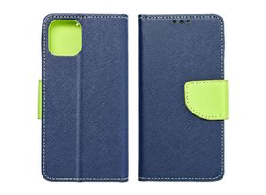 4252021304124 - Buch Tasche Fancy kompatibel mit XIAOMI REDMI 10 Handy Hülle Etui Brieftasche Schutzhülle mit Standfunktion Kartenfach Blau-Grün - Schwarz