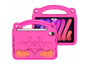 4252021305886 - - Dux Ducis Panda Armor Tablet Tasche Gehäuse für iPad Mini 6 2021 Schutzhülle für Kinder + Standfunktion eva Pink - Schwarz