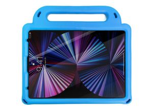 4252021306821 - Diamond Tablet Case Armored Soft Case Schutzhülle mit Stifthalter Gurt Tragehülle Standfunktion kompatibel mit iPad 102 2020 2019 Blau - Schwarz