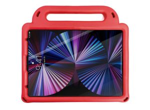 4252021306845 - Diamond Tablet Case Armored Soft Case Schutzhülle mit Stifthalter Gurt Tragehülle Standfunktion kompatibel mit iPad 102 2020 2019 Rot - Schwarz