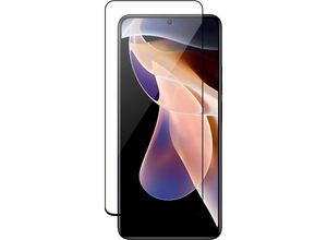 4252021307248 - 5D Schutz Glas kompatibel mit XIAOMI REDMI NOTE 11 PRO+ Curved Panzer Folie Vollständig Klebend und Abdeckung