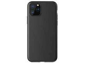 4252021307866 - Silikon Hülle Basic kompatibel mit XIAOMI 11T PRO Case TPU Soft Handy Cover Schutz Schwarz - Transparent