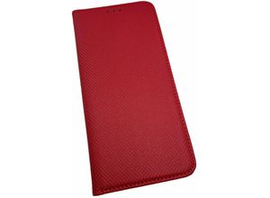 4252021311795 - Buch Tasche Smart kompatibel mit XIAOMI REDMI 10 Handy Hülle Etui Brieftasche Schutzhülle mit Standfunktion Kartenfach Rot