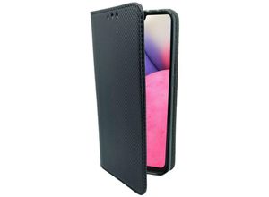 4252021312365 - Buch Tasche Smart kompatibel mit SAMSUNG GALAXY A33 5G Handy Hülle Etui Brieftasche Schutzhülle mit Standfunktion Kartenfach Schwarz