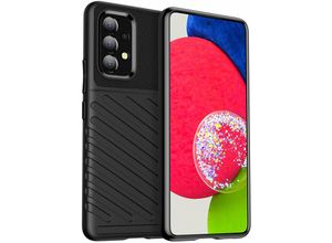 4252021317452 - Markenlos - Hybrid Armor Etui SchutzHülle Thunder Case Bumper Cover Handyhülle Matt Hülle Robust Rutschfest kompatibel mit Samsung Galaxy A53 5G Ohne