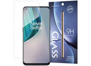 4252021317476 - 3X Panzer Schutz Glas 9H Tempered Glass Display Schutz Folie Display Glas Screen Protector kompatibel mit OnePlus Nord N10 5G