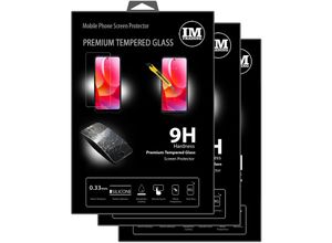 4252021325280 - 3X Schutz Glas 9H Tempered Glass kompatibel mit Motorola Moto G Power 2022