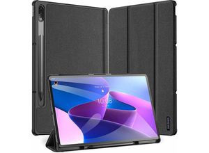 4252021325334 - Dux Ducis Buch Tasche Hartschale mit Smart Sleep Standfunktion kompatibel mit LENOVO TAB P12 PRO 126 Tablet Hülle Etui Brieftasche Schutzhülle