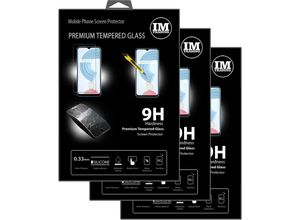 4252021325433 - 3X Schutzglas 9H kompatibel mit REALME C25Y Displayschutzfolie Passgenau Glas